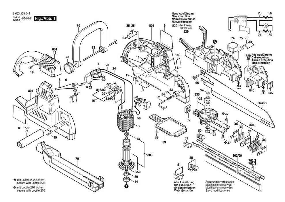 603308045 Bosch Saw Parts Diagram