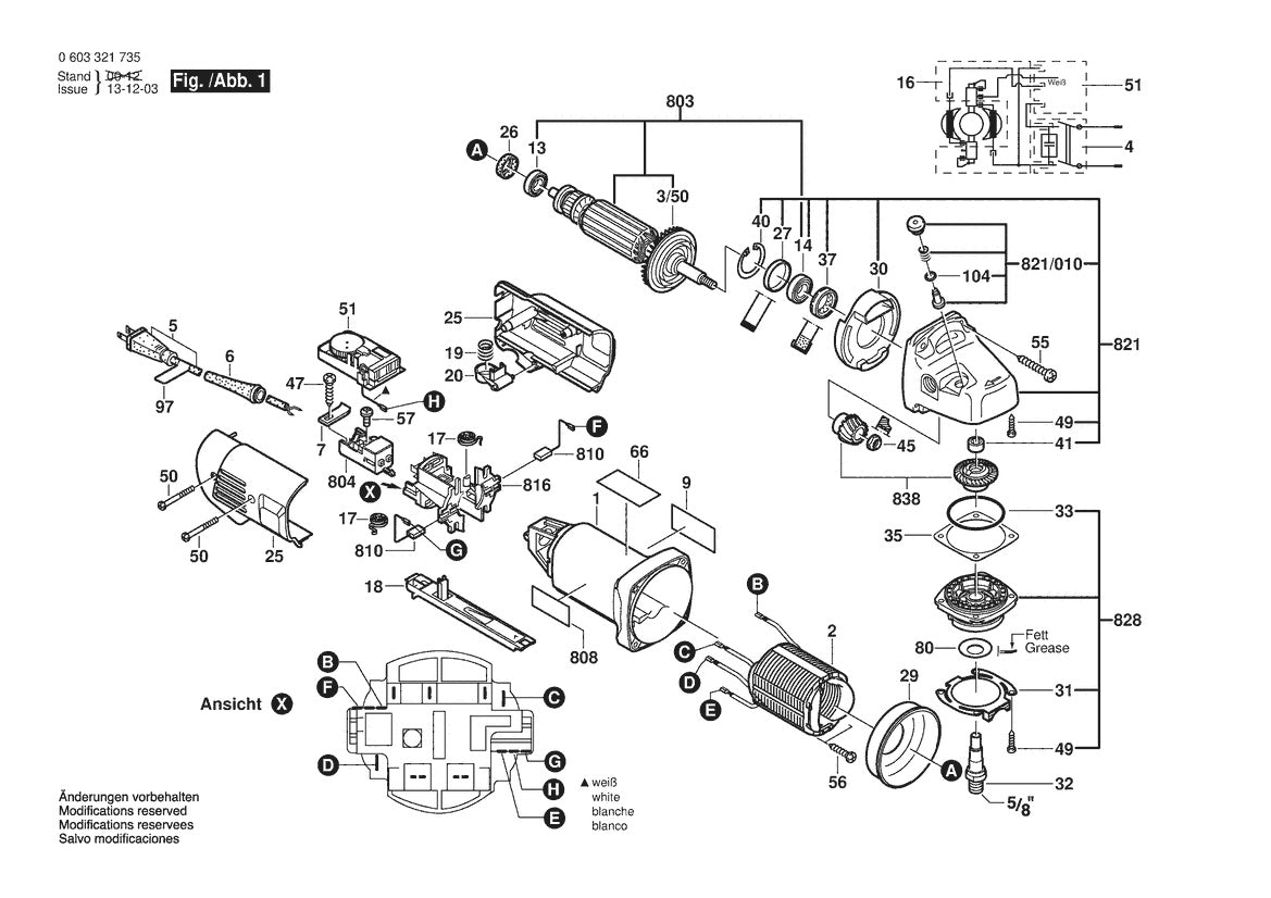 603321735 Bosch Grinder Parts Diagram