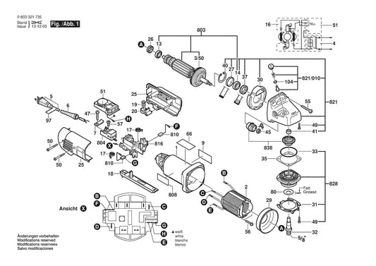603321735 Bosch Grinder Parts Diagram