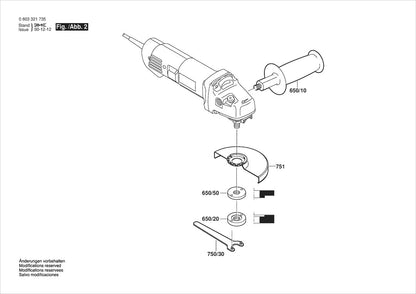 603321735 Bosch Grinder Parts Diagram
