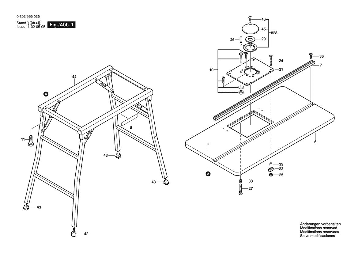 603999039 Bosch Router Parts Diagram
