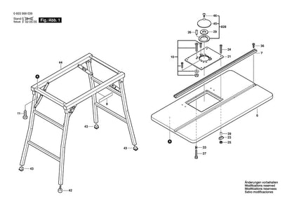 603999039 Bosch Router Parts Diagram