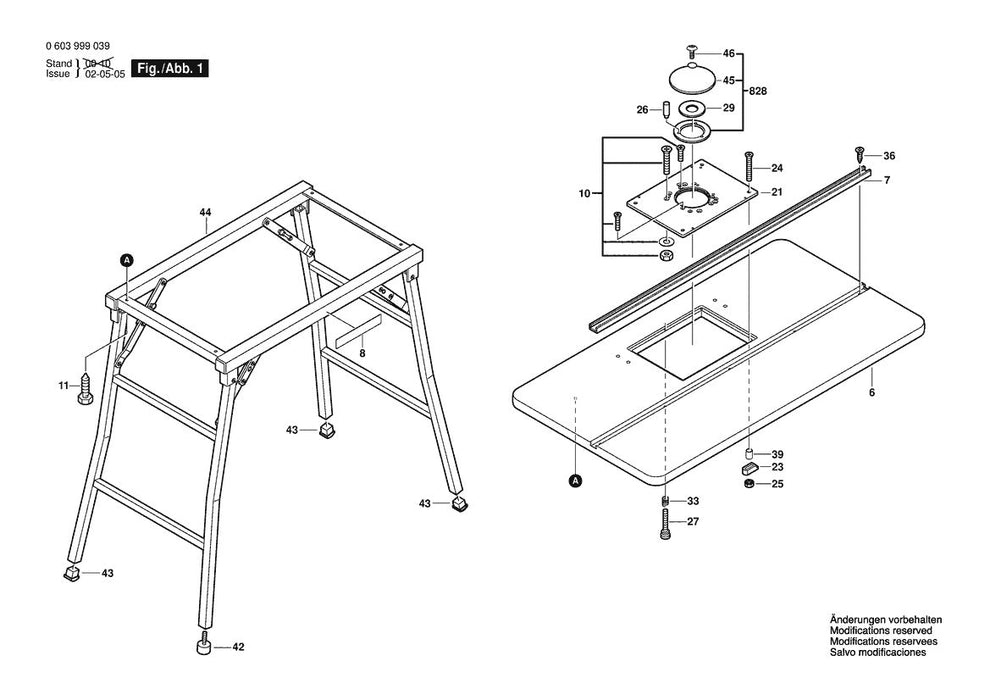 603999039 Bosch Router Parts Diagram