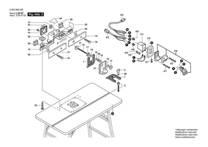 603999039 Bosch Router Parts Diagram