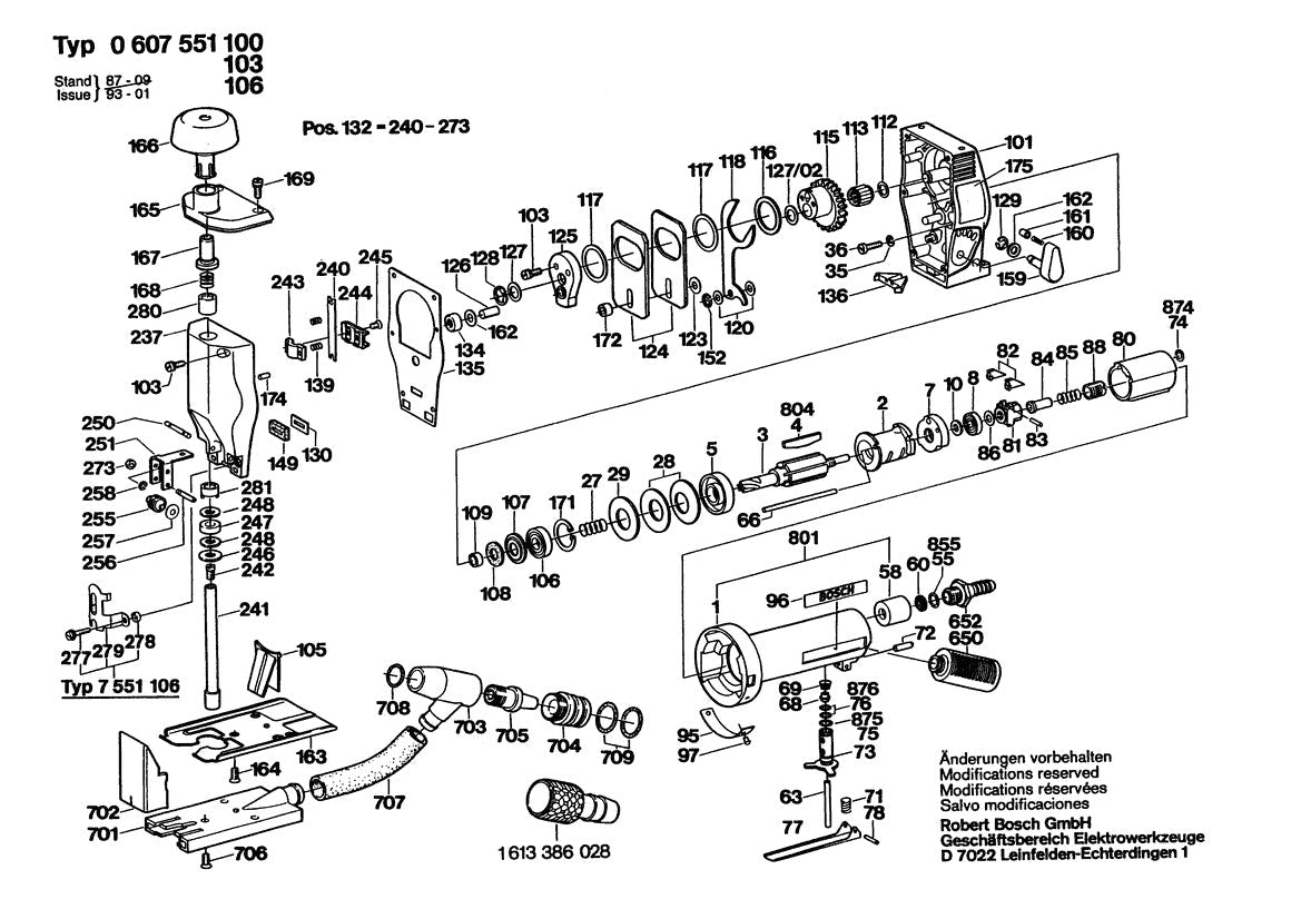607551106 Bosch Jig Saw Parts Diagram