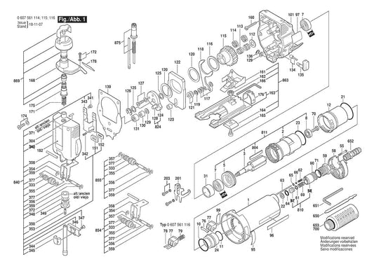 607561117 Bosch Jig Saw Parts Diagram