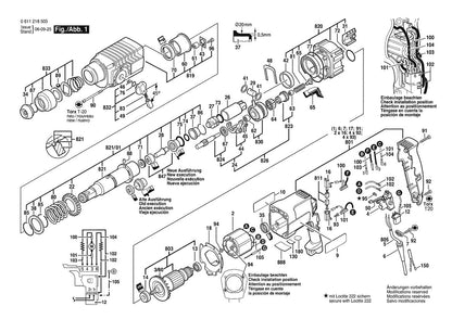 611218534 Bosch Rotary Hammer Parts Diagram