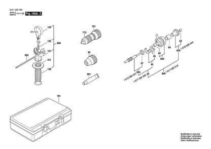 611222783 Bosch Hammer Drill Parts Diagram