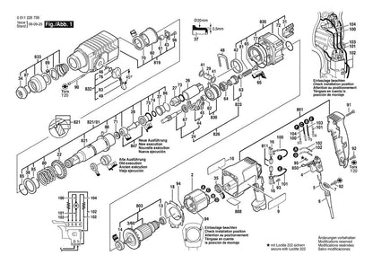 611226739 Bosch Hammer Drill Parts Diagram