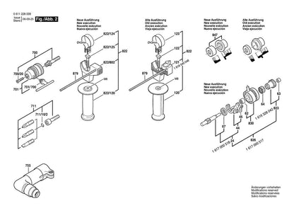 611228039 Bosch Rotary Hammer Parts Diagram