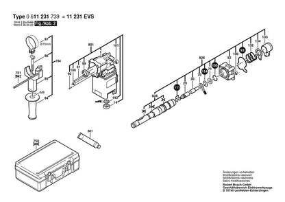 611231739 Bosch Hammer Drill Parts Diagram