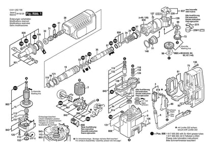 611232739 Bosch Hammer Drill Parts Diagram