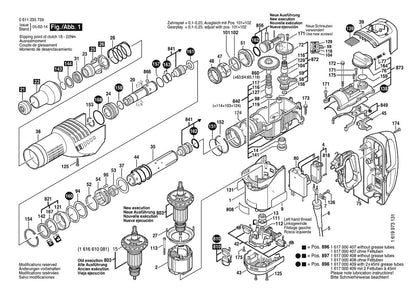 611235739 Bosch Rotary Hammer Parts Diagram
