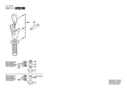 611235739 Bosch Rotary Hammer Parts Diagram