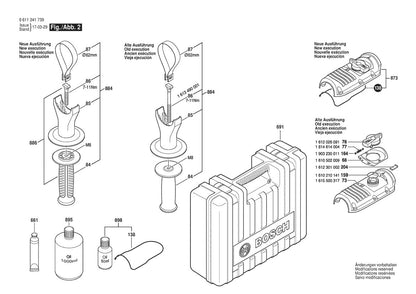 611241739 Bosch Rotary Hammer Parts Diagram