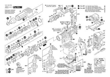 611245739 Bosch Rotary Hammer Parts Diagram