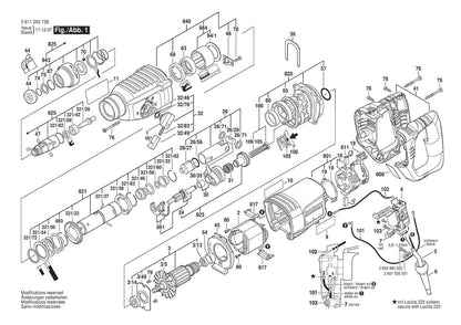 611255739 Bosch Rotary Hammer Parts Diagram