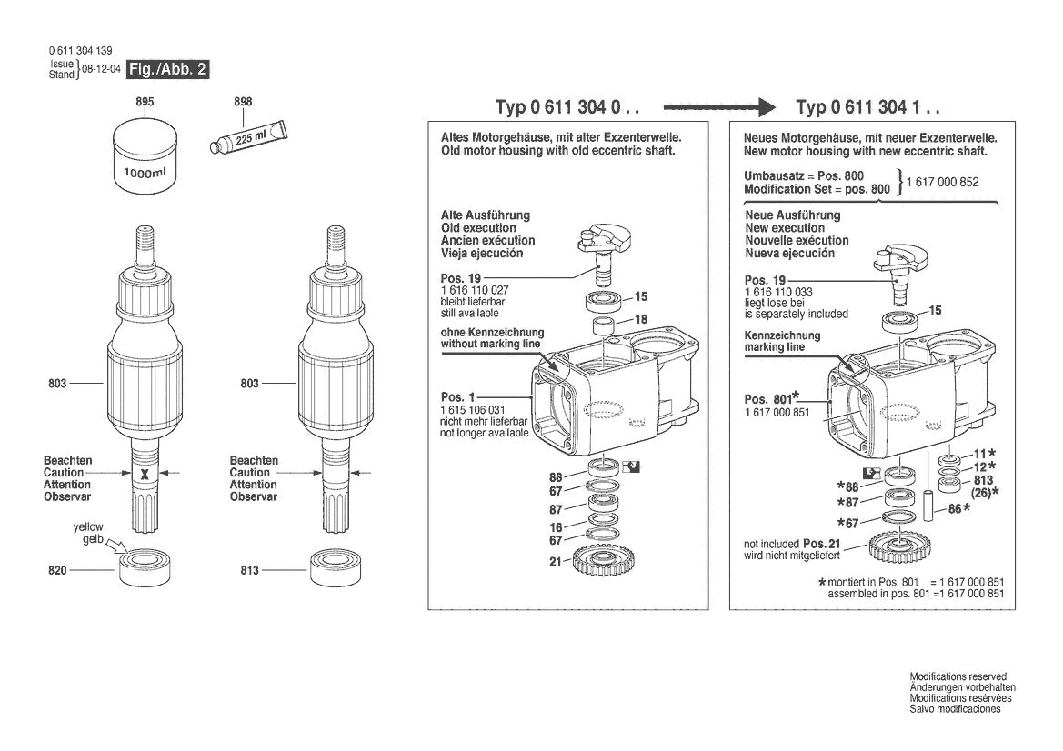 611304139 Bosch Demolition Hammer Parts Diagram