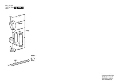 611305034 Bosch Demolition Hammer Parts Diagram