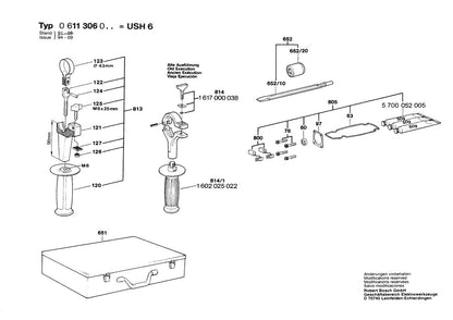 611306034 Bosch Demolition Hammer Parts Diagram