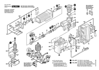 611310739 Bosch Demolition Hammer Parts Diagram