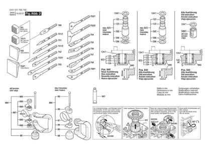 611311703 Bosch Demolition Hammer Parts Diagram