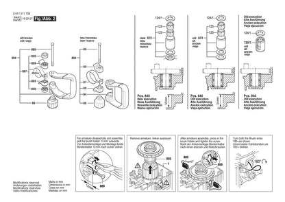 611311739 Bosch Demolition Hammer Parts Diagram