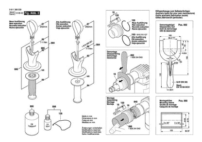 611388039 Bosch Demolition Hammer Parts Diagram