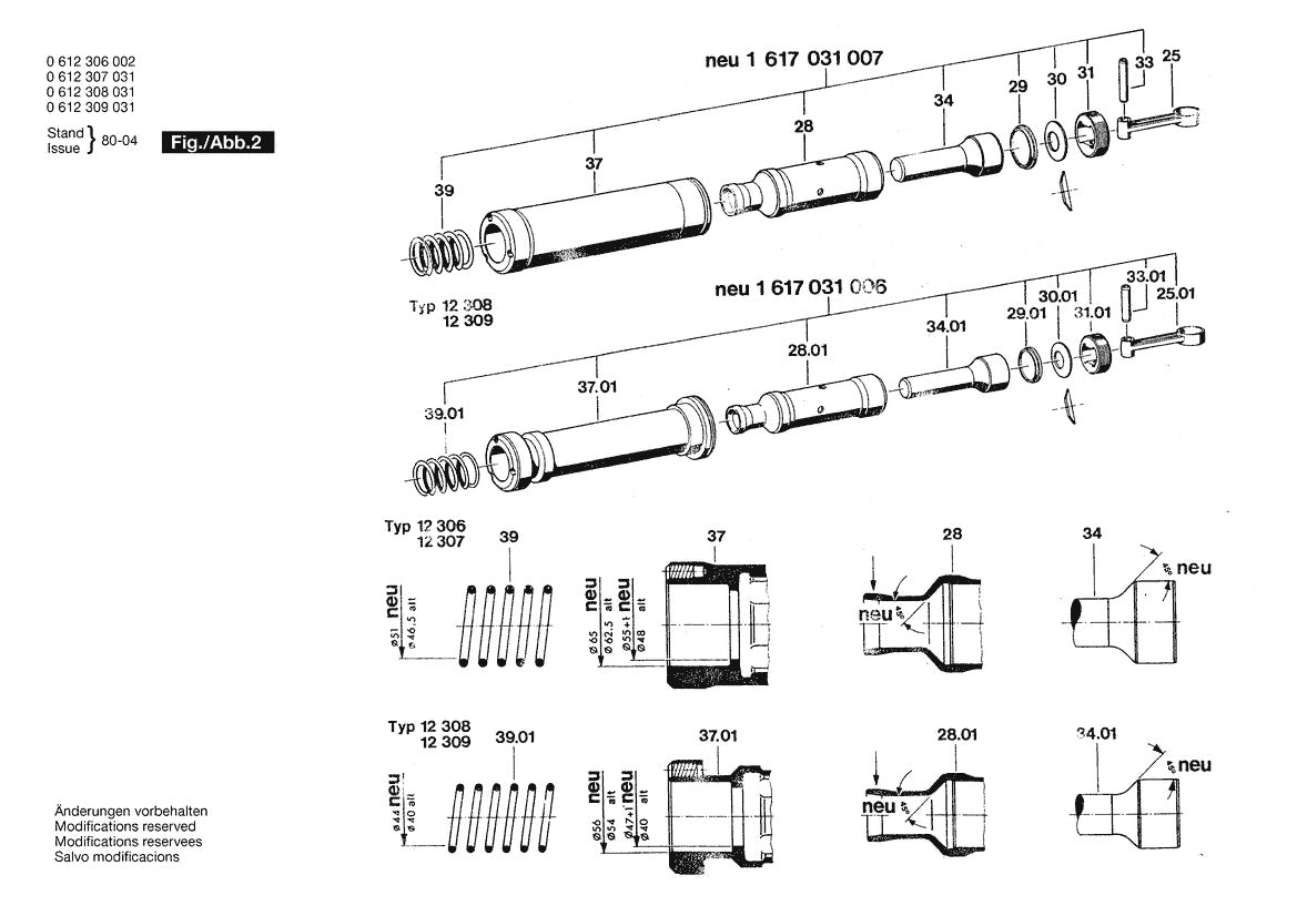0612309001  Bosch Demolition Hammer Bosch Demolition Hammer Parts Diagram