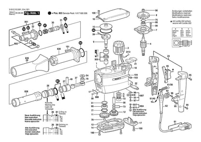 612312014 Bosch Demolition Hammer Parts Diagram