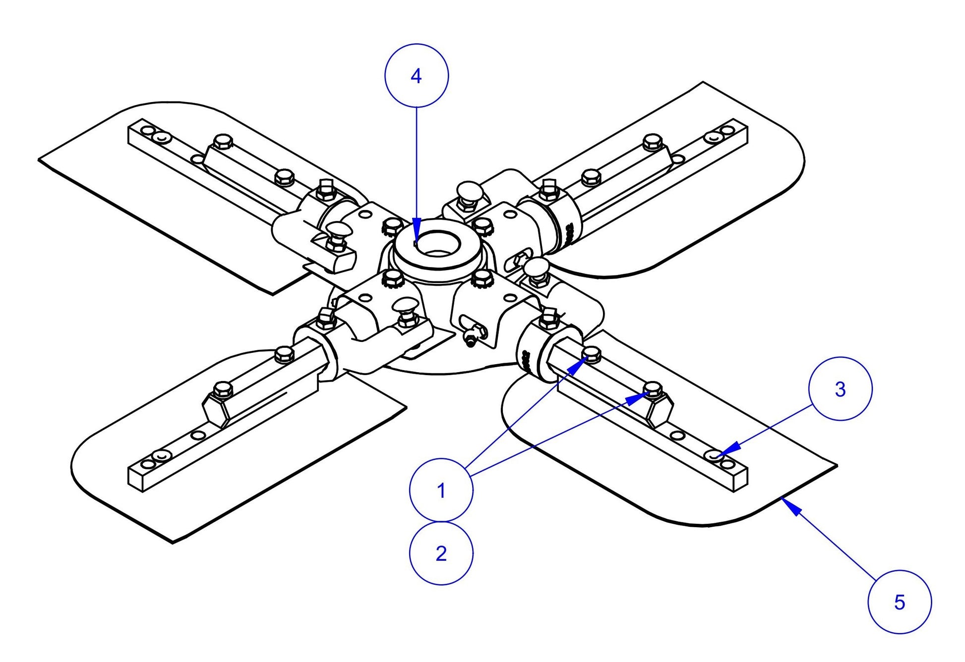 PRO430E / PRO436 / PRO436E / PRO436TC / PRO446 / PRO446TC Spider Assembly, 430 Edging Parts
