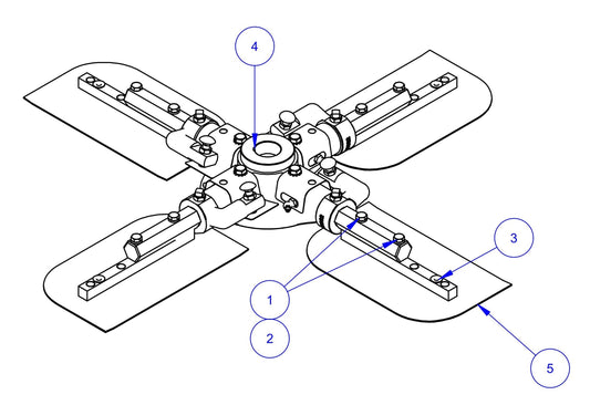 PRO430E / PRO436 / PRO436E / PRO436TC / PRO446 / PRO446TC Spider Assembly, 430 Edging Parts