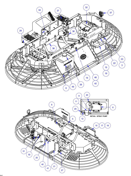 HDX760 Main Frame Assembly-2 Parts