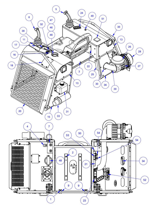HDX760 Seat Frame Assembly-2 Parts