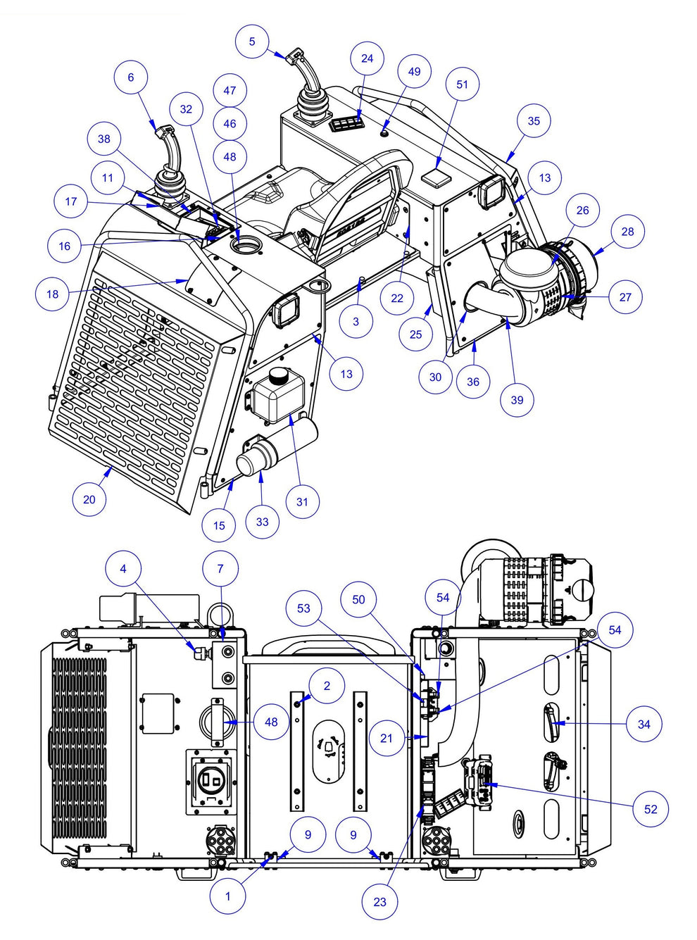 HDX760 Seat Frame Assembly-2 Parts