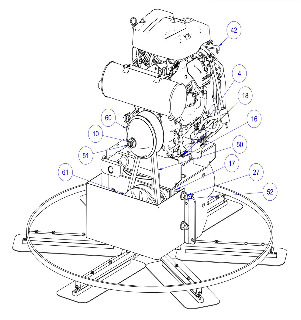 HP205 LH Rotor Module Assembly-2 Parts