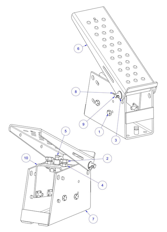 HP205 Kill Switch Pedal Assembly Parts