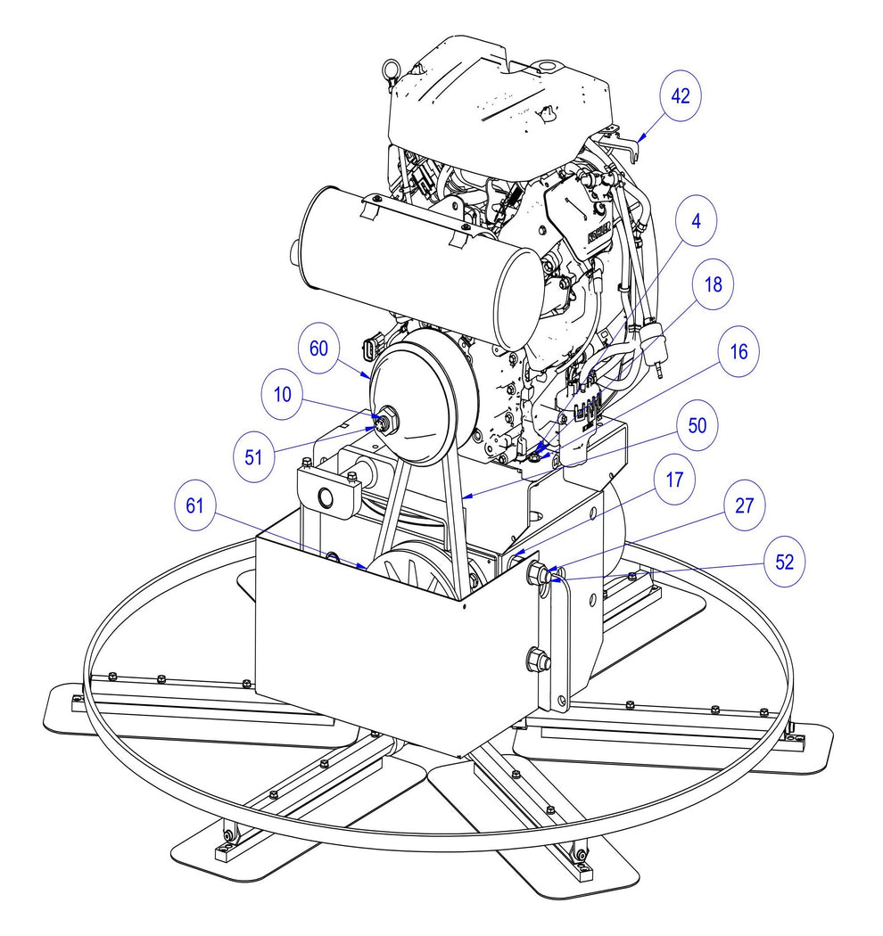 HP205 (Pre-2025) LH Rotor Module Assembly-2 Parts