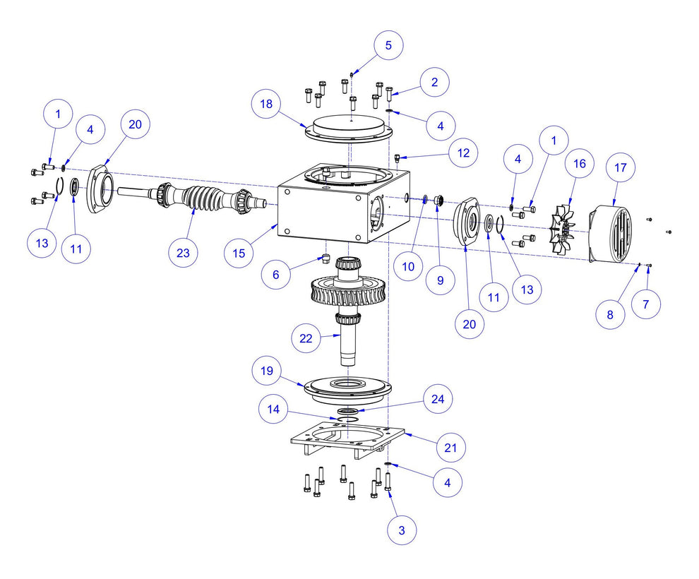 HP205 (Pre-2025) LH Gearbox Assembly Parts by Allen Engineering