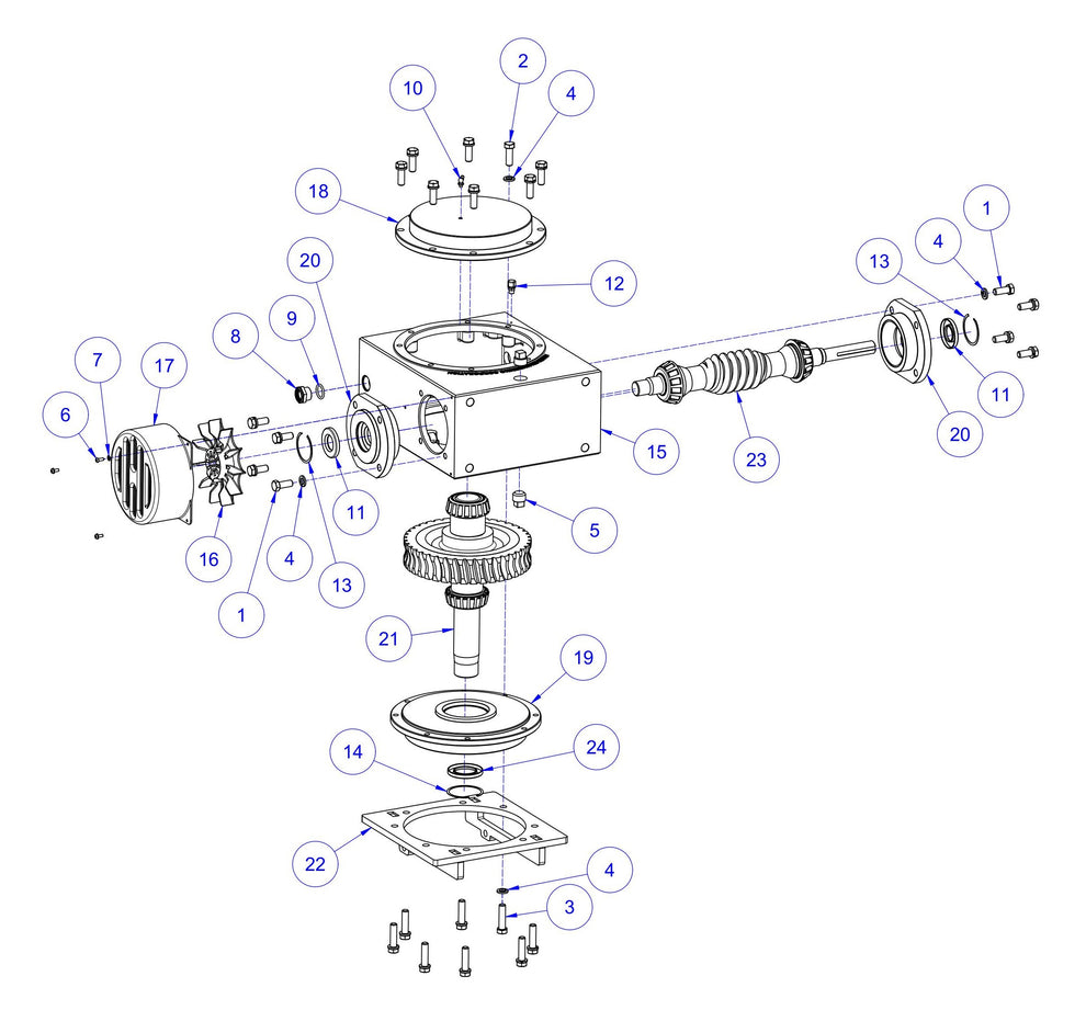 HP205 (Pre-2025) RH Gearbox Assembly Parts by Allen Engineering