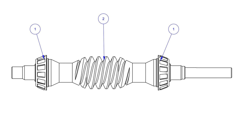 HP205 (Pre-2025) Gearbox Shaft Assembly Parts