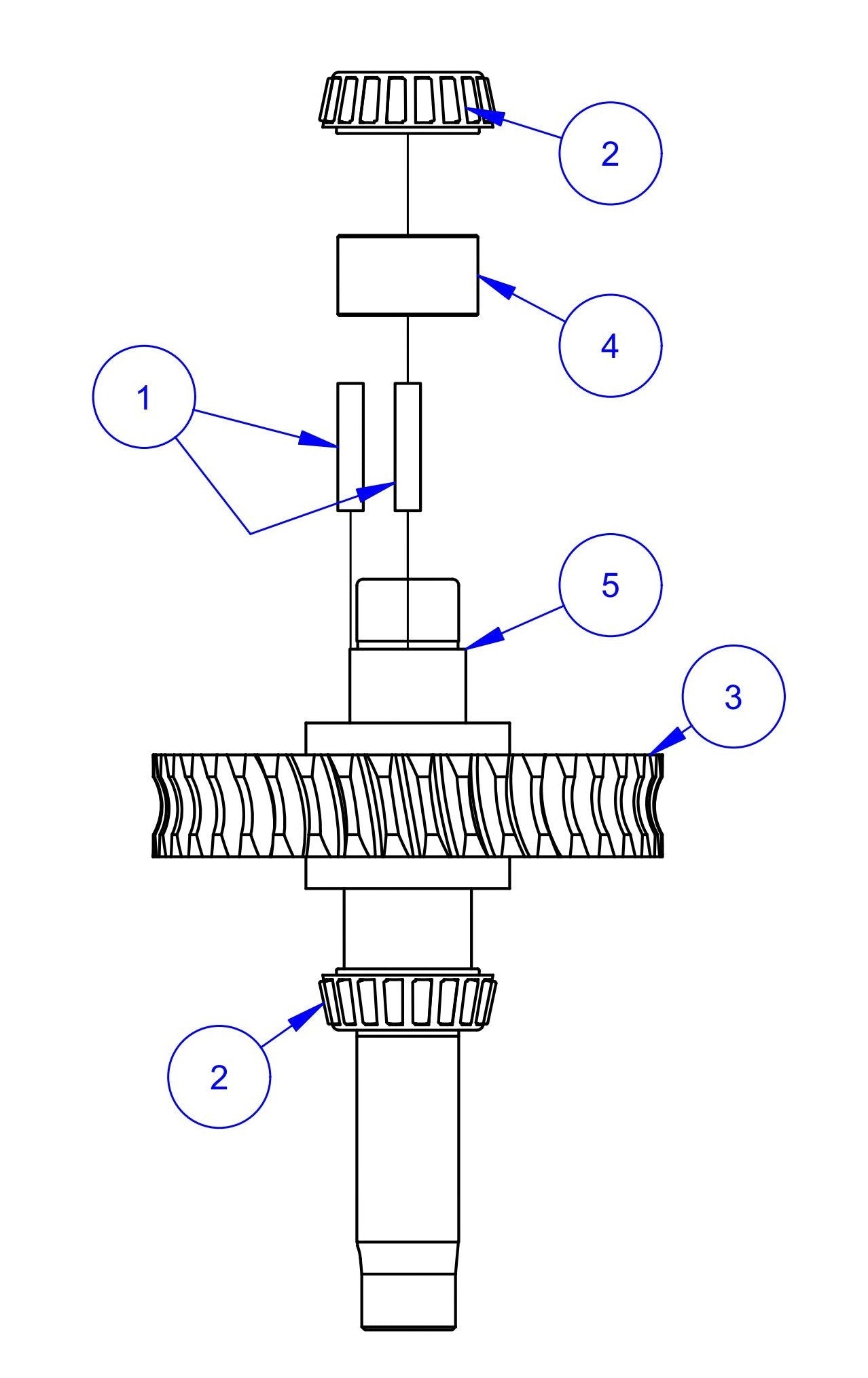 HP205 (Pre-2025) RH Gearbox Main Shaft Assembly Parts