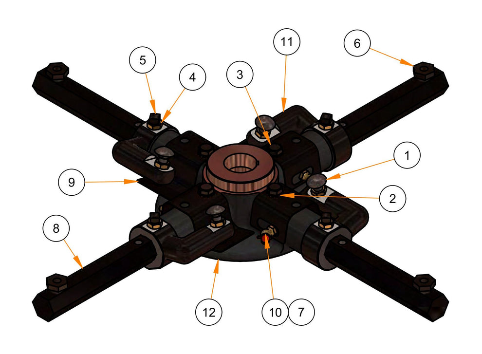 PRO436DF 436 Spider Assembly Parts
