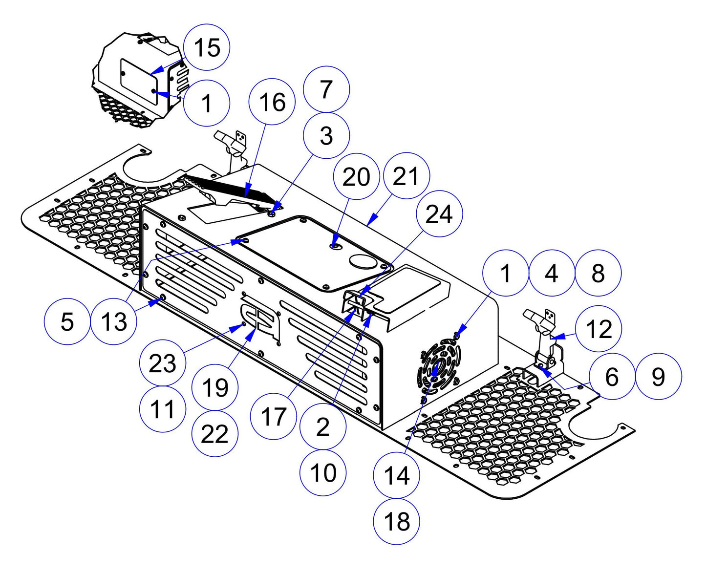 MSP475 Front Deck Assembly Parts