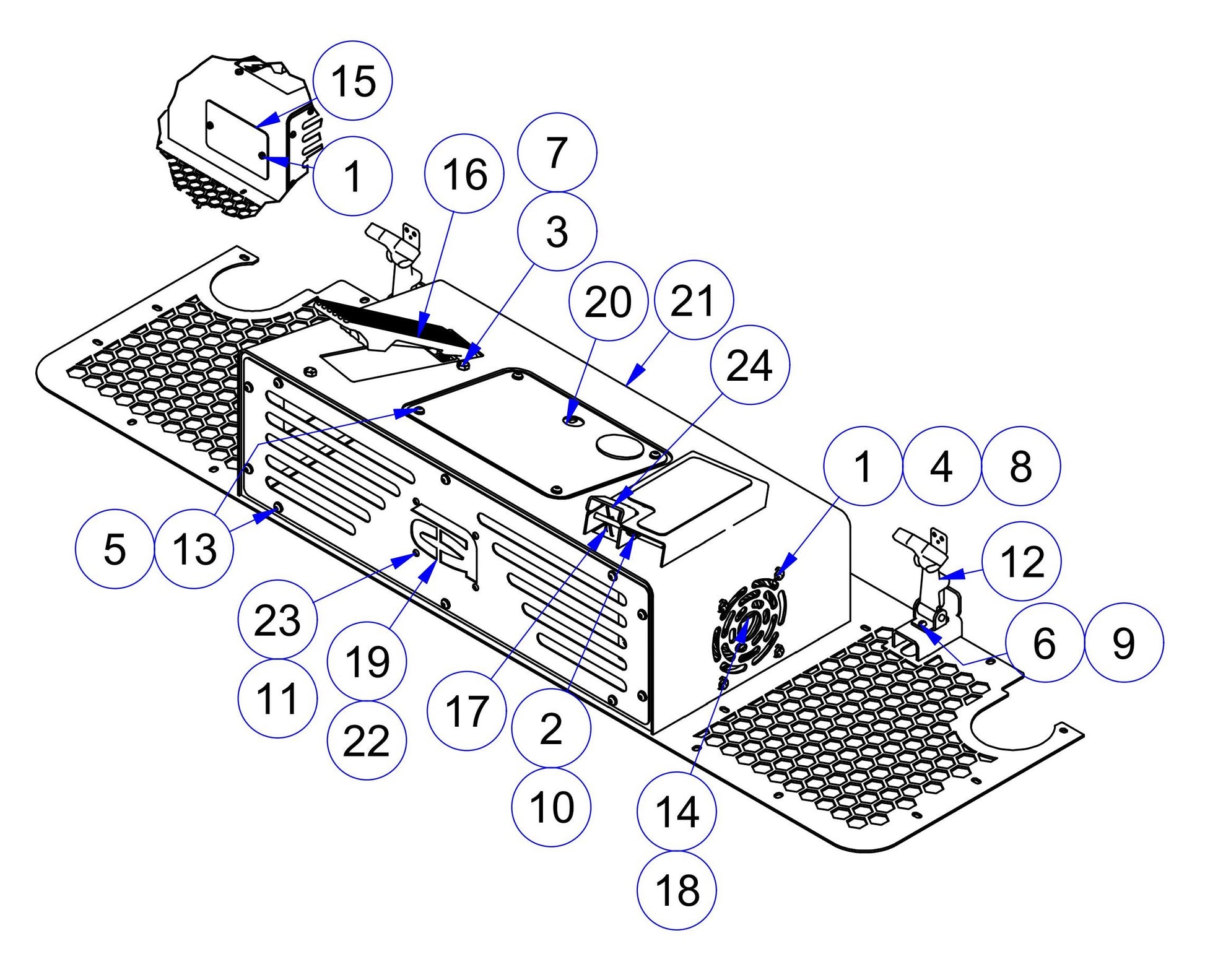 MSP475 Front Deck Assembly Parts