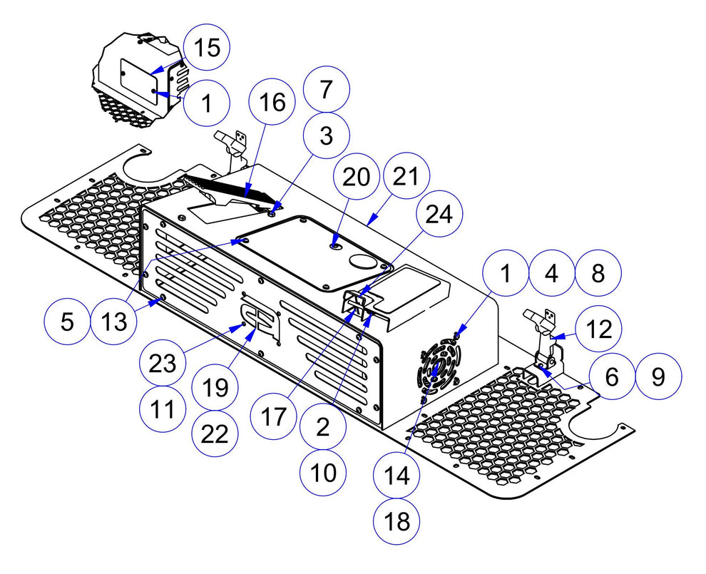 MSP475 Front Deck Assembly Parts