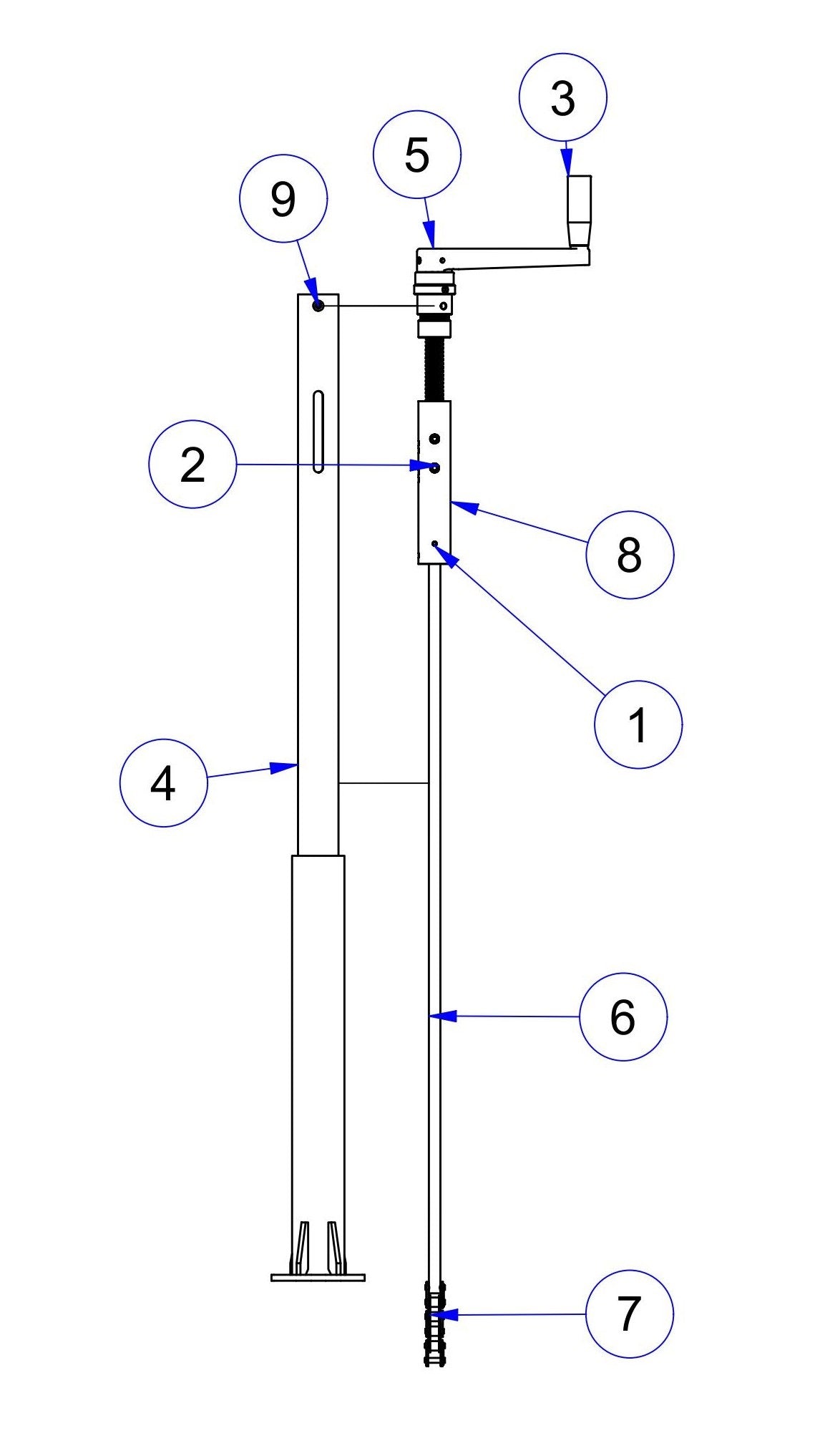 MSP475 Pitch Control (Old) Assembly-1 Parts