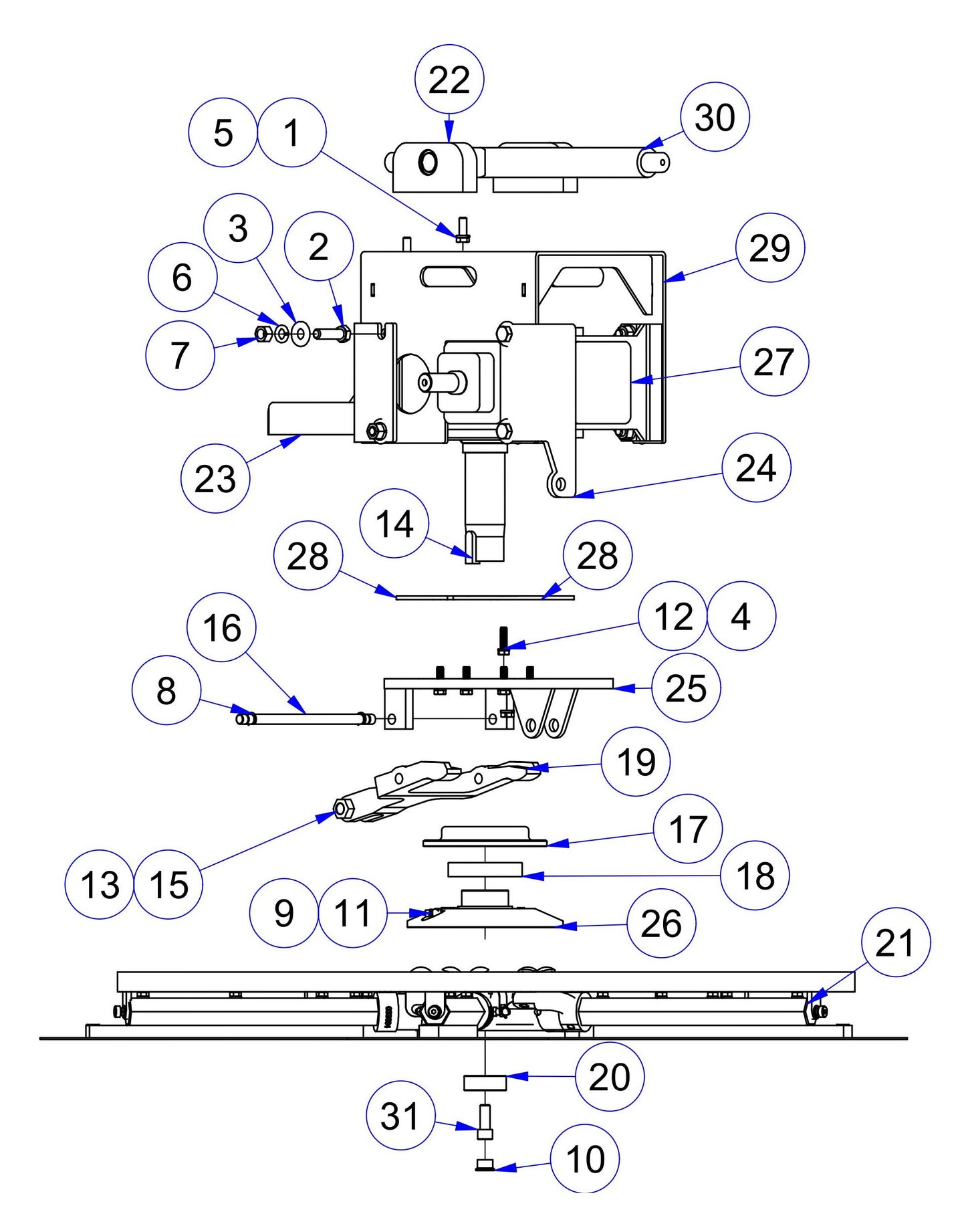 MSP475 Rotor Assembly-Right Hand Parts by Allen Engineering