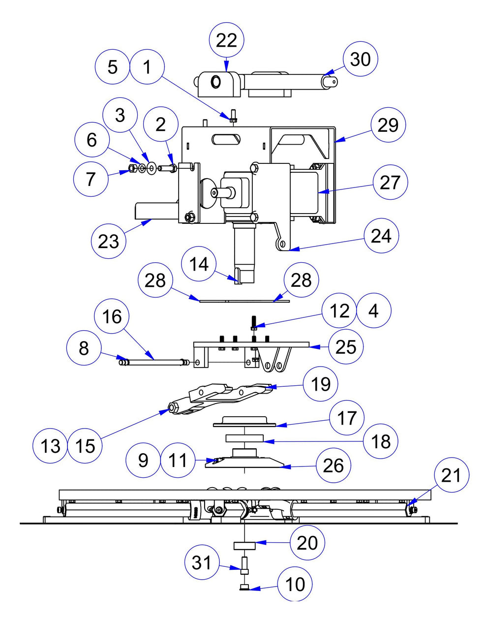 MSP475 Rotor Assembly-Right Hand Parts by Allen Engineering