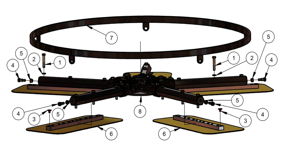 MSP475 Lower Rotor Assembly-Right Hand Parts by Allen Engineering